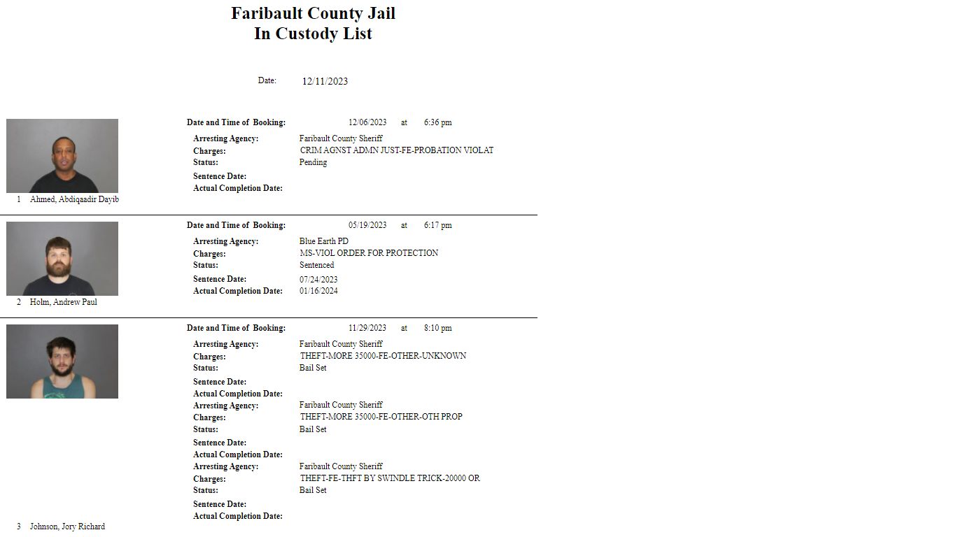 Faribault County Jail